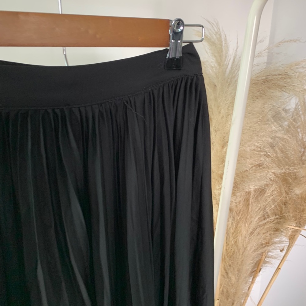 Black satin maxi skirt OWO Vici